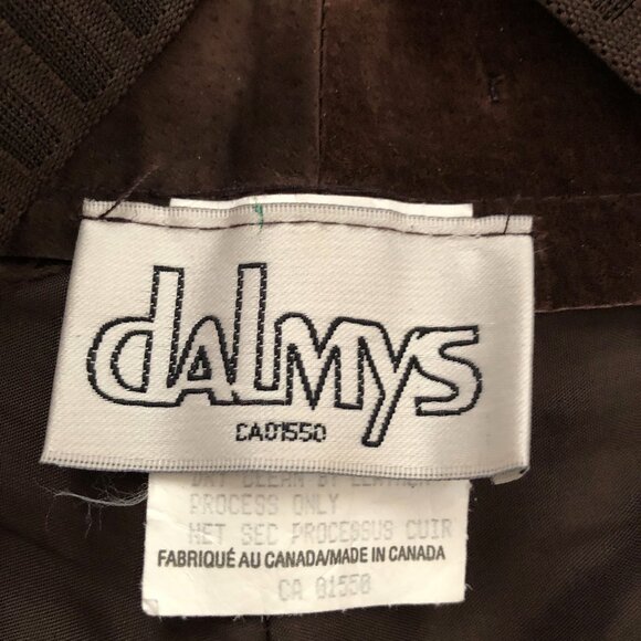 Dark Brown Two Toned Suede Buttoned Suspender Pants - Picture 11 of 12